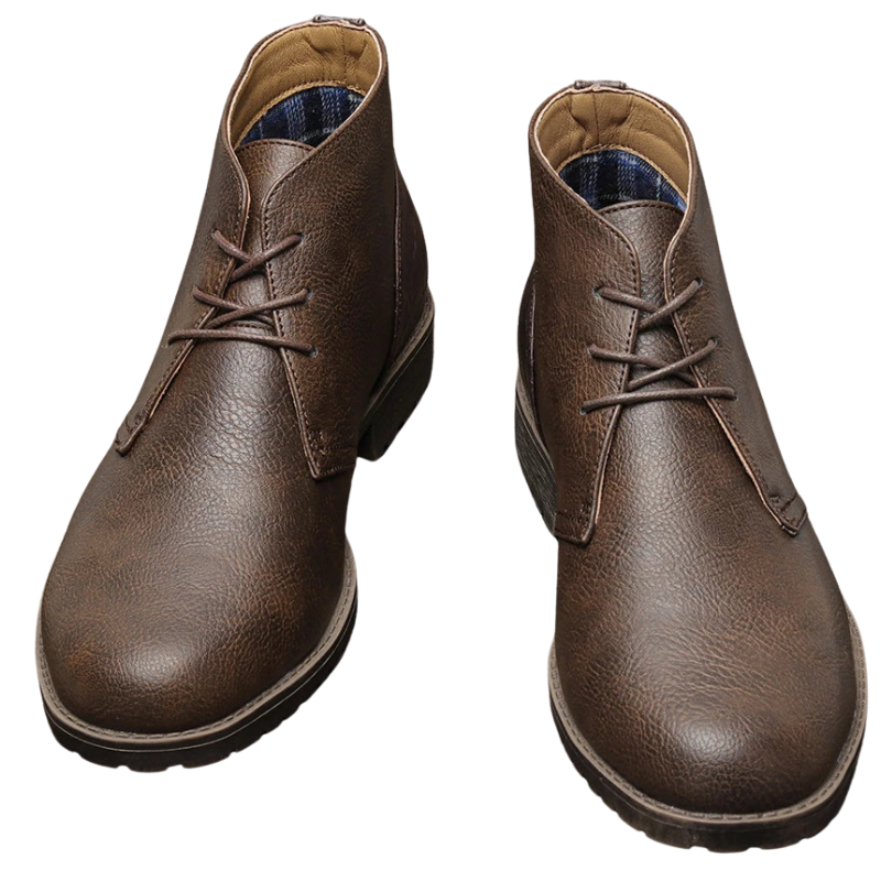 Vintage Casual Leather Ankle Retro American Men’s Desert Boots