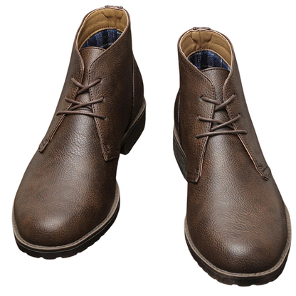 Vintage Casual Leather Ankle Retro American Men’s Desert Boots