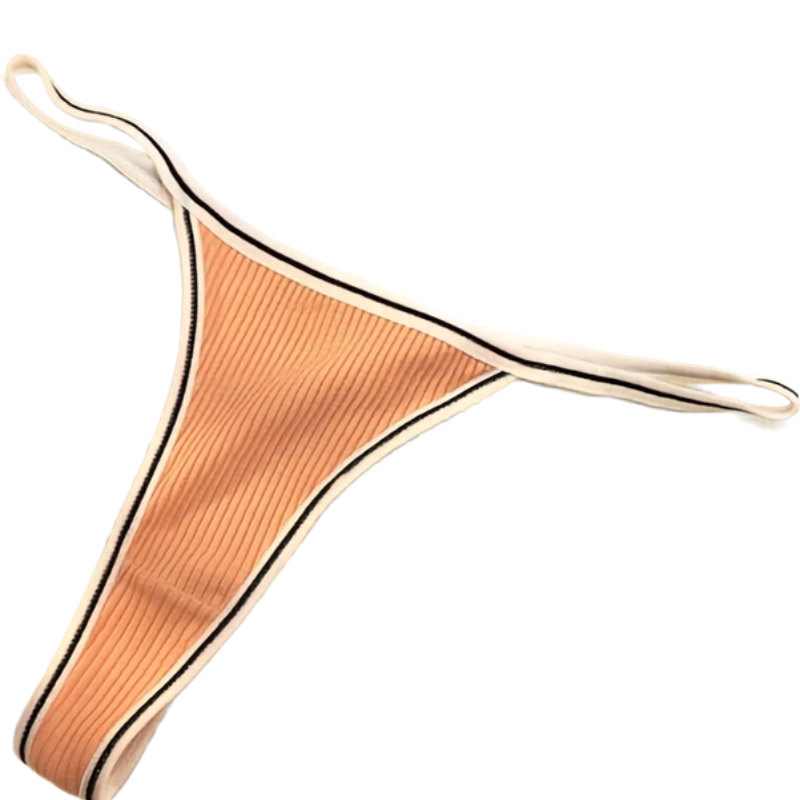 Women’s Cotton Thong Panties Low Waist Seamless Sports T-Pants