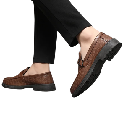 Classic, Comfortable Casual Shoes Men’s Thick-Soled Leather Loafers