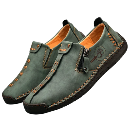 Casual Slip-On Breathable Flats Handmade Men’s Leather Loafers
