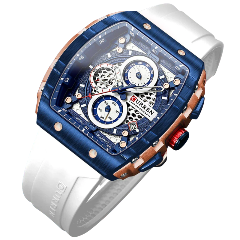 Curren Stainless Steel, 6-Hand Design Men's Luxury Quartz Watch