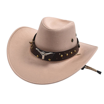 Vintage Artificial Suede Western Cowboy Jazz Hat