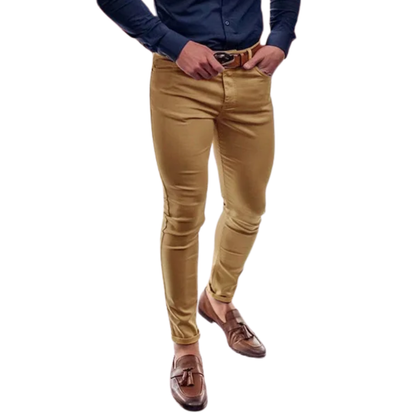 Casual All-Match Pencil Trousers Men’s Slim Solid Pants