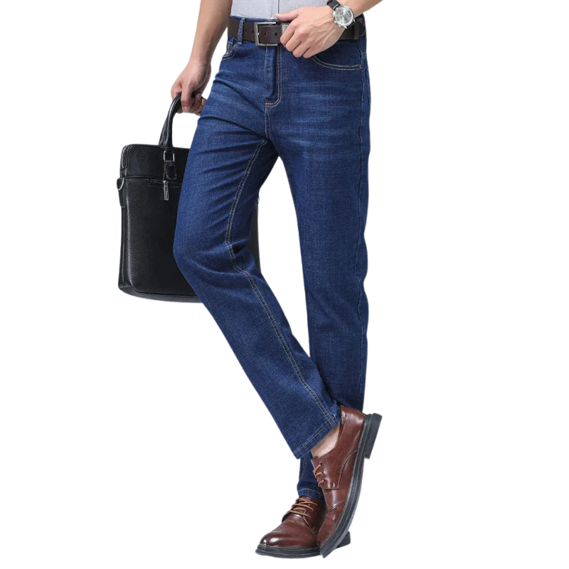 Blue Denim Men’s Stretch Slim fit Straight Jeans