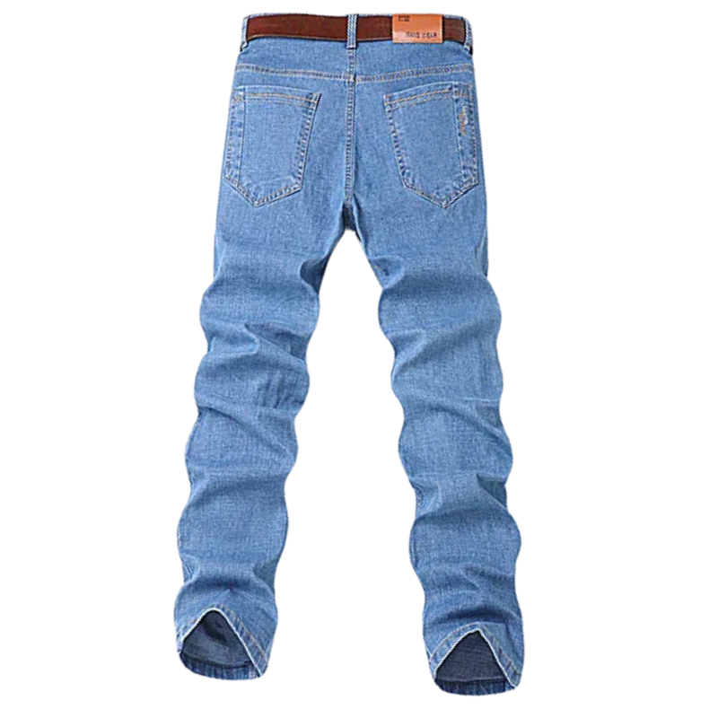 Comfort Fit Business Jeans Men’s Stretch Straight-Leg Denim