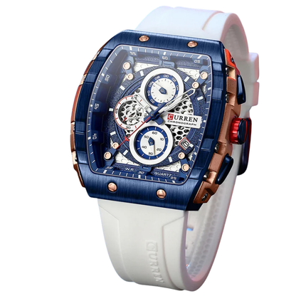 Curren Stainless Steel, 6-Hand Design Men's Luxury Quartz Watch