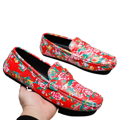 Luxury Comfy Slip-On Moccasins Handmade Leather Loafers for Men