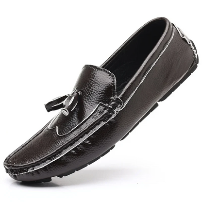 Breathable Slip-On Men’s Luxury Tassel Leather Loafers