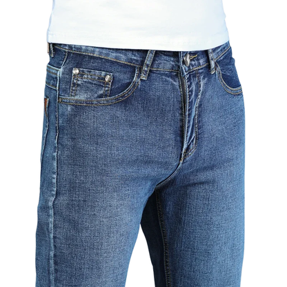 Timeless Casual Style Men’s Ripped Straight Leg Jeans