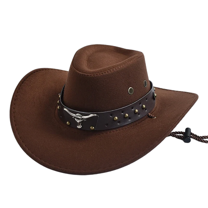 Vintage Artificial Suede Western Cowboy Jazz Hat