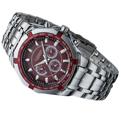 CURREN Men's Luxury Waterproof Steel Quartz Military Sport Watch