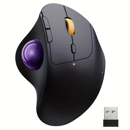 Ergonomic, Rechargeable, Multi-OS ProtoArc EM04 BT Trackball Mouse