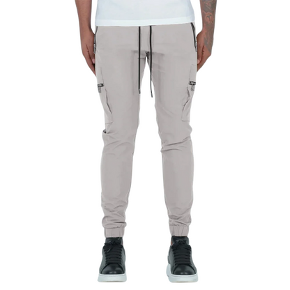 Slim Fit, All-Season Men's Mid-Waist Casual Sport Trousers