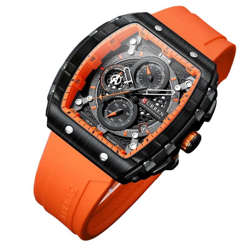 Curren Stainless Steel, 6-Hand Design Men's Luxury Quartz Watch