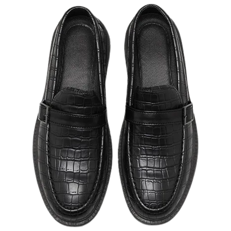 Classic, Comfortable Casual Shoes Men’s Thick-Soled Leather Loafers