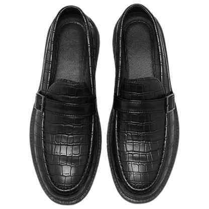 Classic, Comfortable Casual Shoes Men’s Thick-Soled Leather Loafers