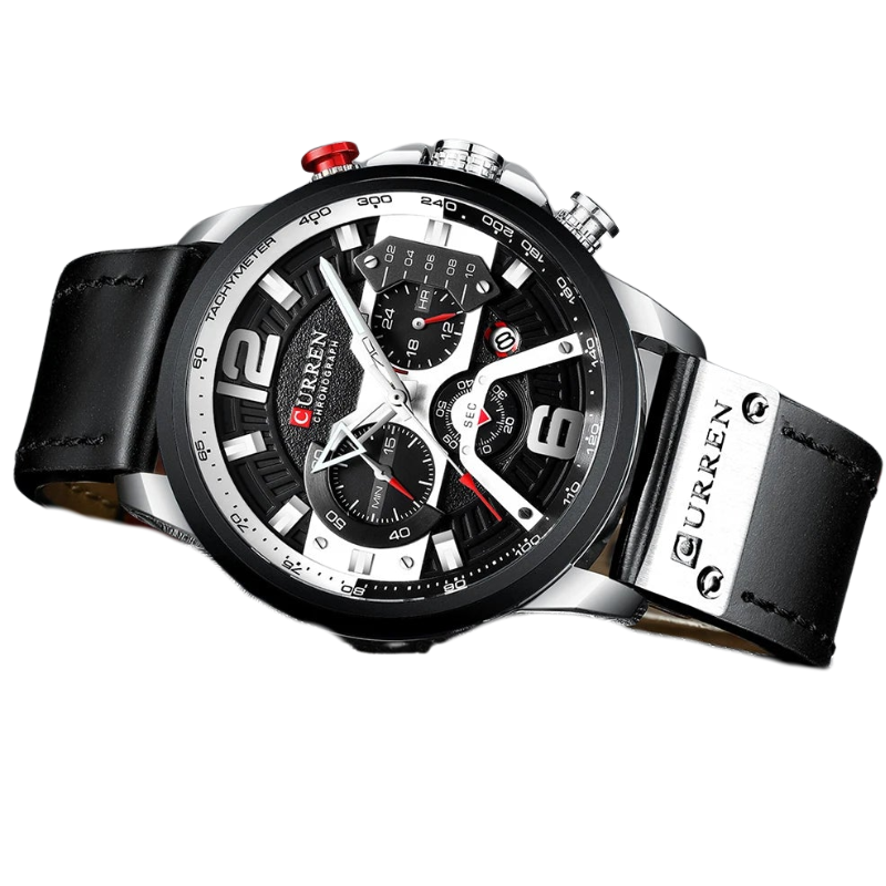 Curren Luxury Military Men's Leather Quartz Sport Watch