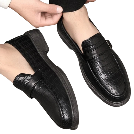 Classic, Comfortable Casual Shoes Men’s Thick-Soled Leather Loafers