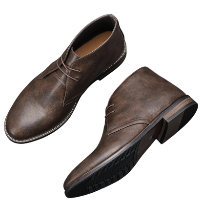 Vintage Men Boots Classic PU Leather Ankle Boots For Men