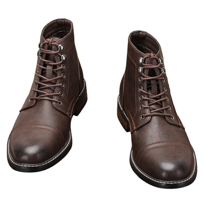 Vintage Men Boots Classic PU Leather Ankle Boots For Men