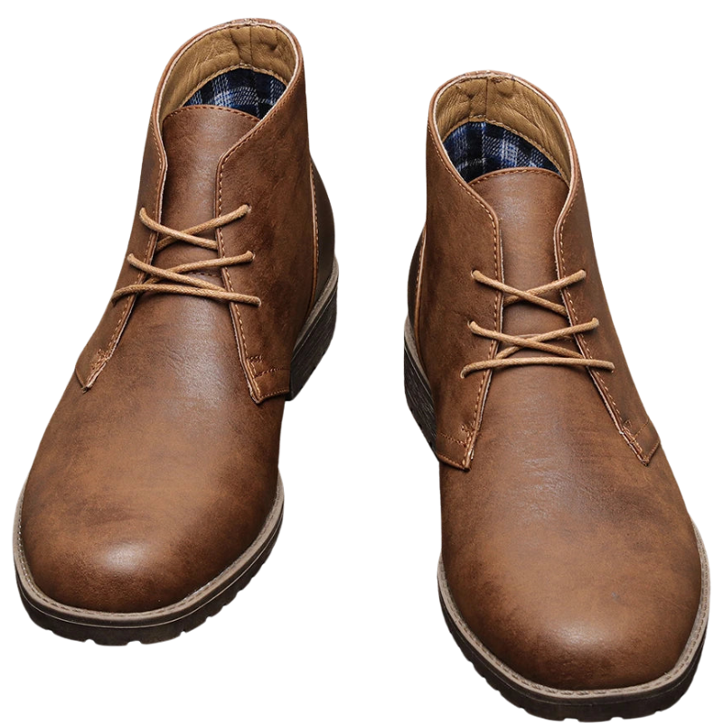 Vintage Casual Leather Ankle Retro American Men’s Desert Boots