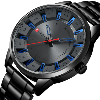 Sleek Stainless Steel Fashion Timepiece CURREN Men's Quartz Watch