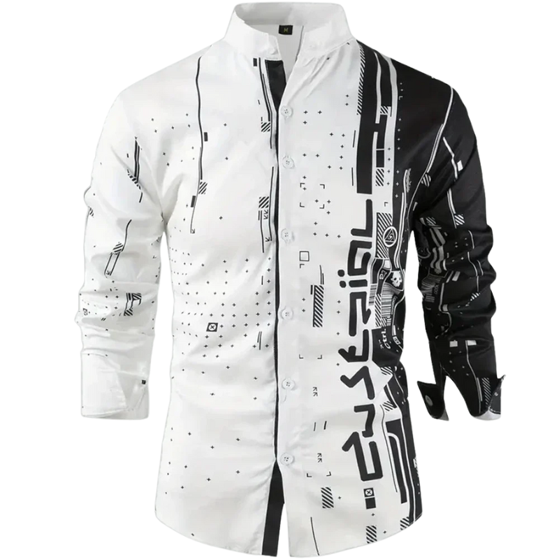 High-Quality Fashion Top Men’s Casual Long Sleeve Shirt