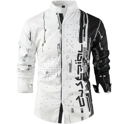 High-Quality Fashion Top Men’s Casual Long Sleeve Shirt