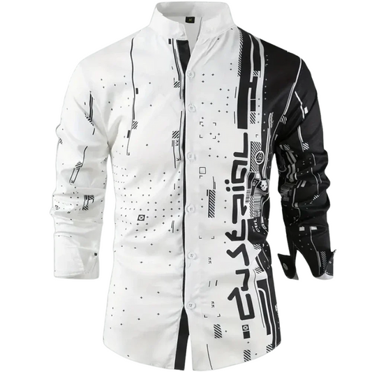 High-Quality Fashion Top Men’s Casual Long Sleeve Shirt