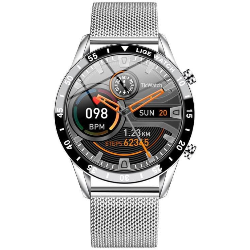 LIGE Men’s Smartwatch Full Touch Bluetooth Call Waterproof