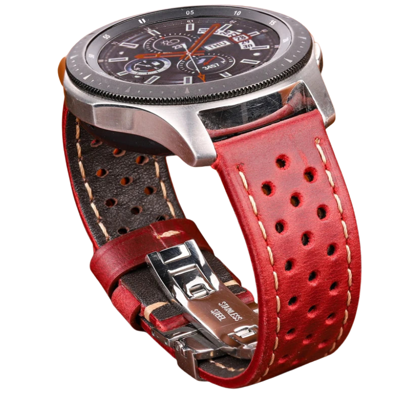 Vintage Genuine Leather Watch Band for Samsung Galaxy