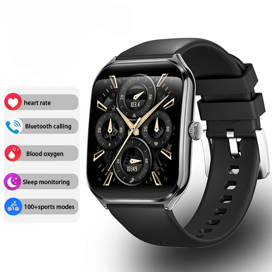 HD Screen, Calls & Alerts Sleek 1.96" AMOLED Smartwatch