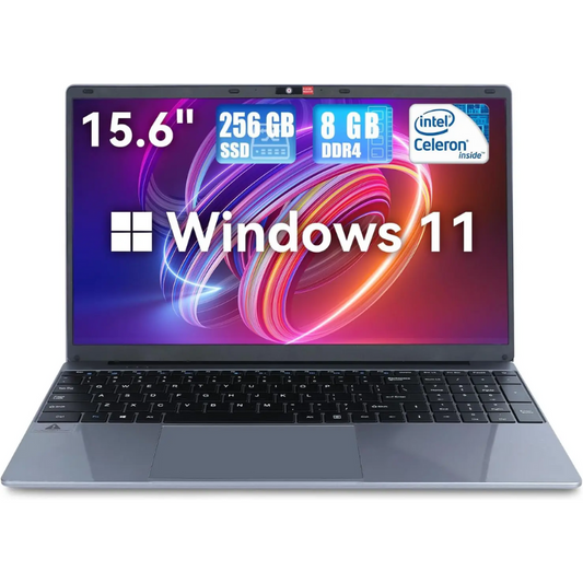15.6" Windows 11 Laptop, Intel N5095, 8GB RAM, 256GB SSD