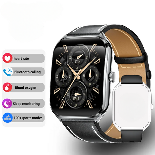 Stylish 1.96" AMOLED Watch with HD Display & Call Notifications