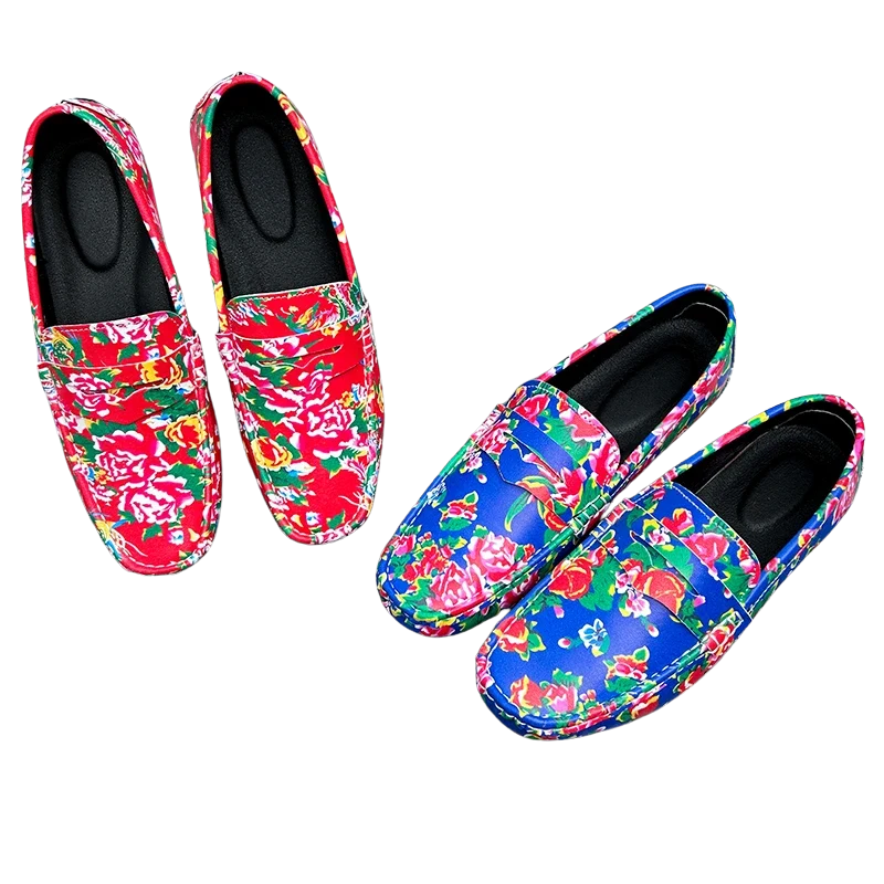 Luxury Comfy Slip-On Moccasins Handmade Leather Loafers for Men