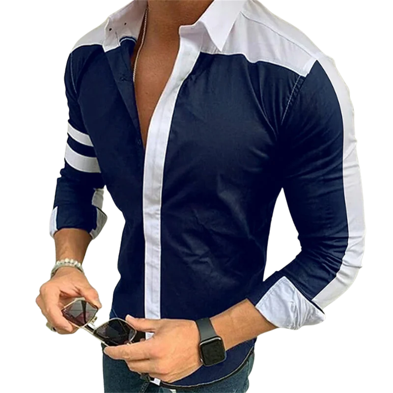 Stylish Long Sleeve  Men’s Streetwear Shirt