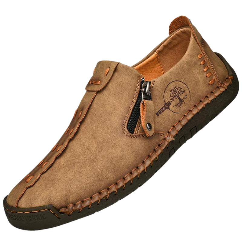 Casual Slip-On Breathable Flats Handmade Men’s Leather Loafers