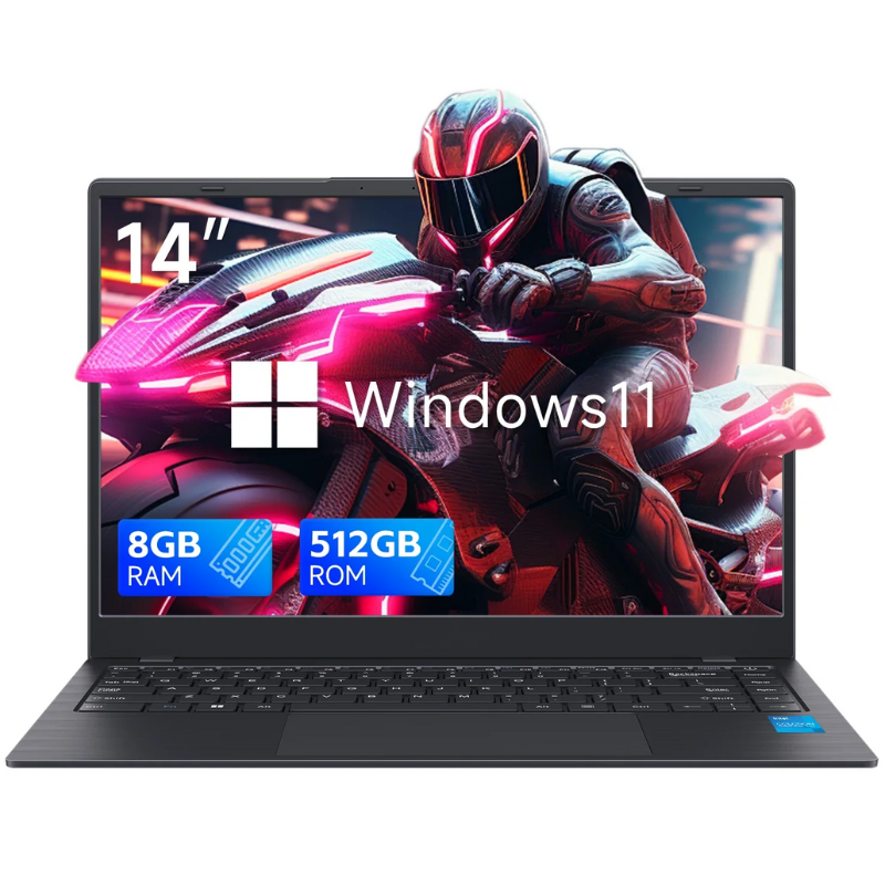 14" Windows 11 Laptop N4000 8GB RAM 512GB SSD Notebook PC