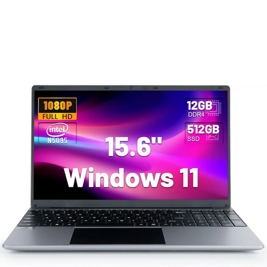 Bestski 15.6" Laptop Intel N5095 12GB RAM 512GB SSD Win11