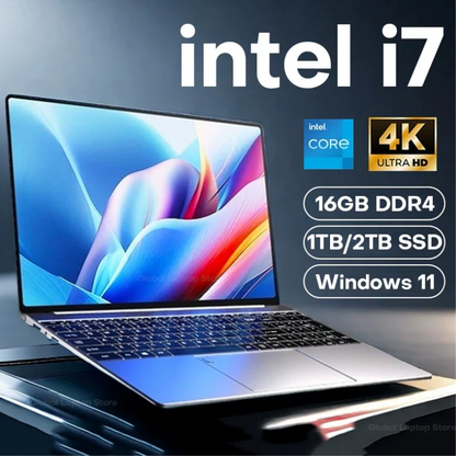 15.6" i7 Laptop 16GB Win11 Pro Fingerprint Notebook