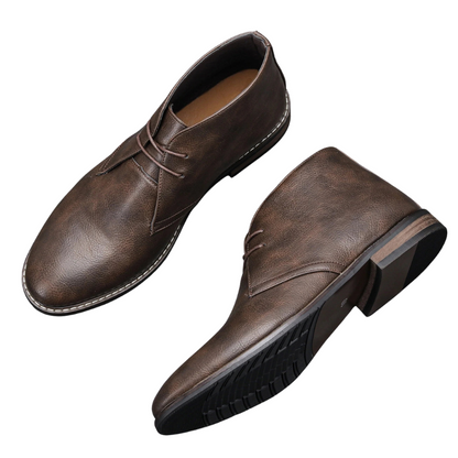 Retro Stylish Classic Leather Ankle Boots for Men