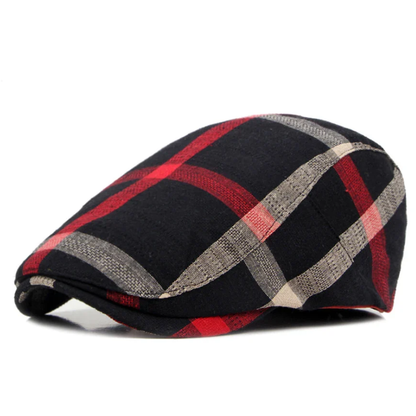 Classic England Plaid Beret Flat Cap