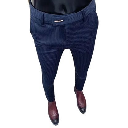 Casual Men's Slim Fit Korean Style Formal Workwear Trousers