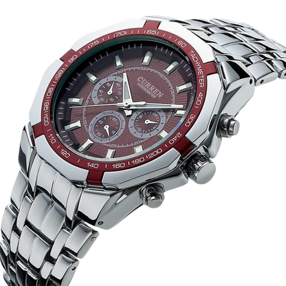 CURREN Men's Luxury Waterproof Steel Quartz Military Sport Watch