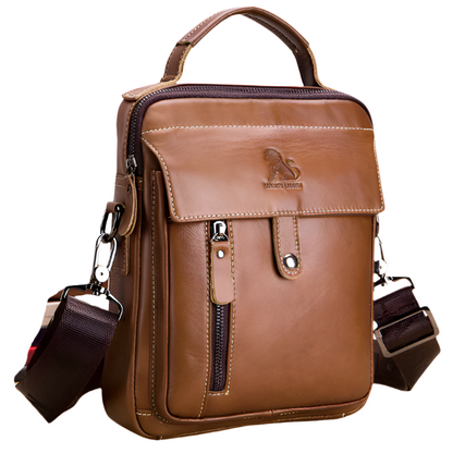 Stylish Multifunctional Genuine Leather Men's Crossbody Bag