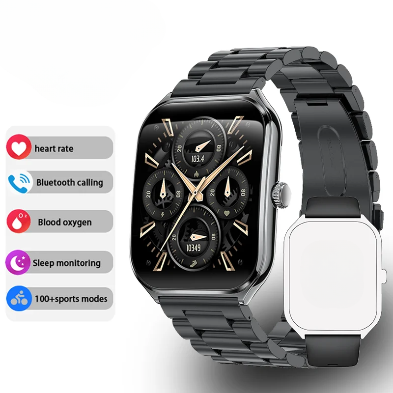 Ultra-Thin 1.96" AMOLED Smartwatch with HD Display & Call Alerts