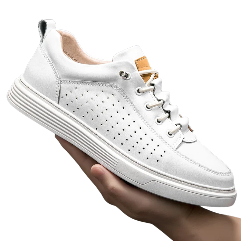 Cowhide Mesh, Durable & Breathable Men’s Fashion Sneakers