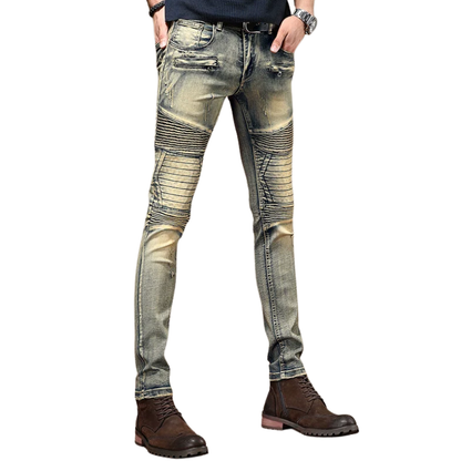 Trendy Autumn Locomotive Retro Do the Old Cowboy Pants