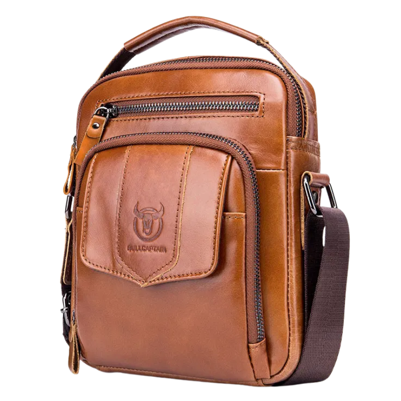 Business & Fashion Genuine Leather Men's Crossbody Messenger Bag